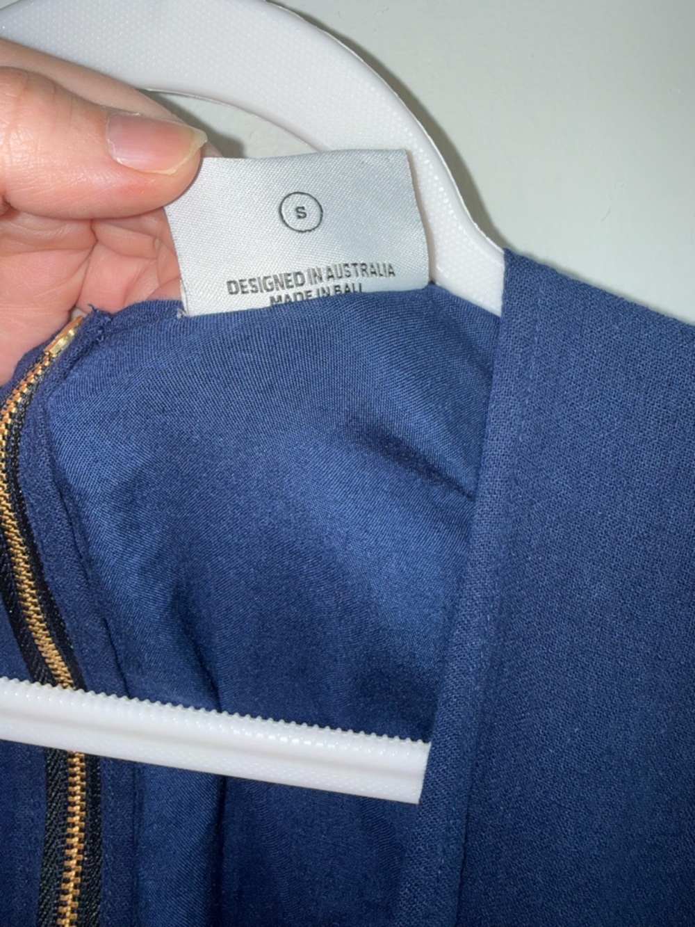 Rue Stiic Zion Maxi Dress in Navy Linen Blend - Open Back - Picture 13 of 16